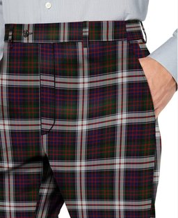 ScotsTee Shop Scottish Donald Dress Men's Tartan Trousers Plaid Trews - Regular Fit