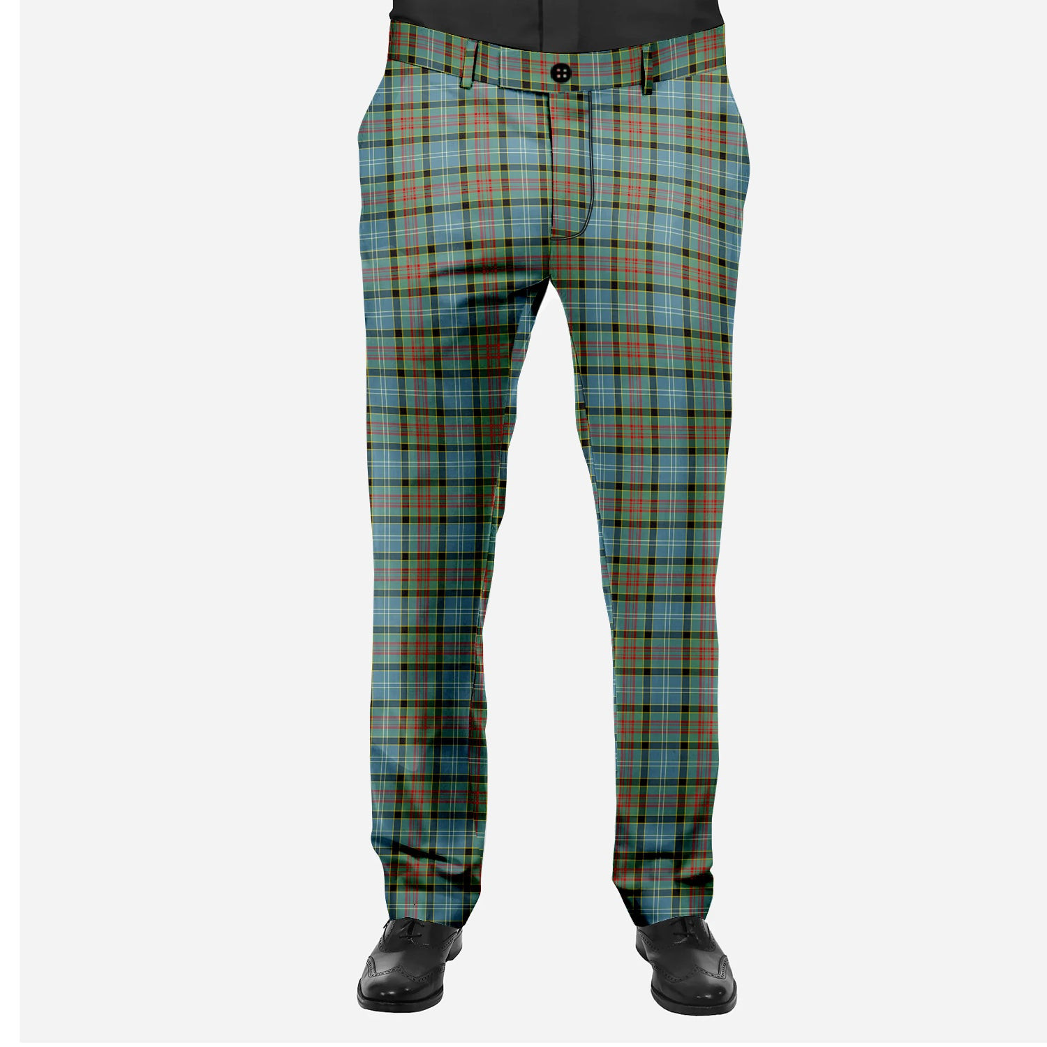 ScotsTee Shop Scottish Cathcart SC Men's Tartan Trousers Plaid Trews - Regular Fit