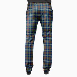 ScotsTee Shop Scottish Cathcart Modern Men's Tartan Trousers Plaid Trews - Regular Fit
