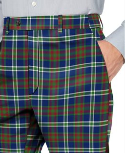 ScotsTee Shop Scottish Cathcart Modern Men's Tartan Trousers Plaid Trews - Regular Fit