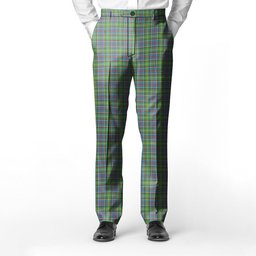 ScotsTee Shop Scottish Colville Men's Tartan Trousers Plaid Trews - Regular Fit