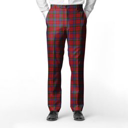 ScotsTee Shop Scottish Donald of Glenaladale Men's Tartan Trousers Plaid Trews - Regular Fit