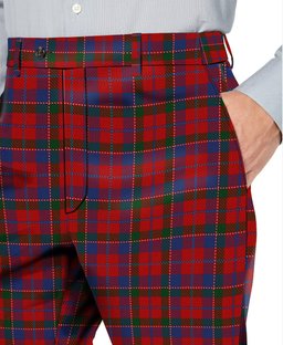 ScotsTee Shop Scottish Donald of Glenaladale Men's Tartan Trousers Plaid Trews - Regular Fit