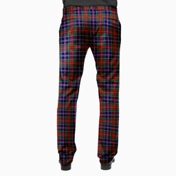 ScotsTee Shop Scottish Crozier Men's Tartan Trousers Plaid Trews - Regular Fit