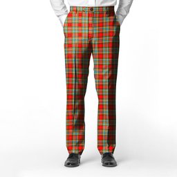 ScotsTee Shop Scottish Chattan Men's Tartan Trousers Plaid Trews - Regular Fit