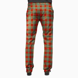 ScotsTee Shop Scottish Chattan Men's Tartan Trousers Plaid Trews - Regular Fit