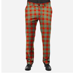 ScotsTee Shop Scottish Chattan Men's Tartan Trousers Plaid Trews - Regular Fit