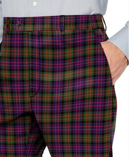 ScotsTee Shop Scottish Donald Modern Men's Tartan Trousers Plaid Trews - Regular Fit