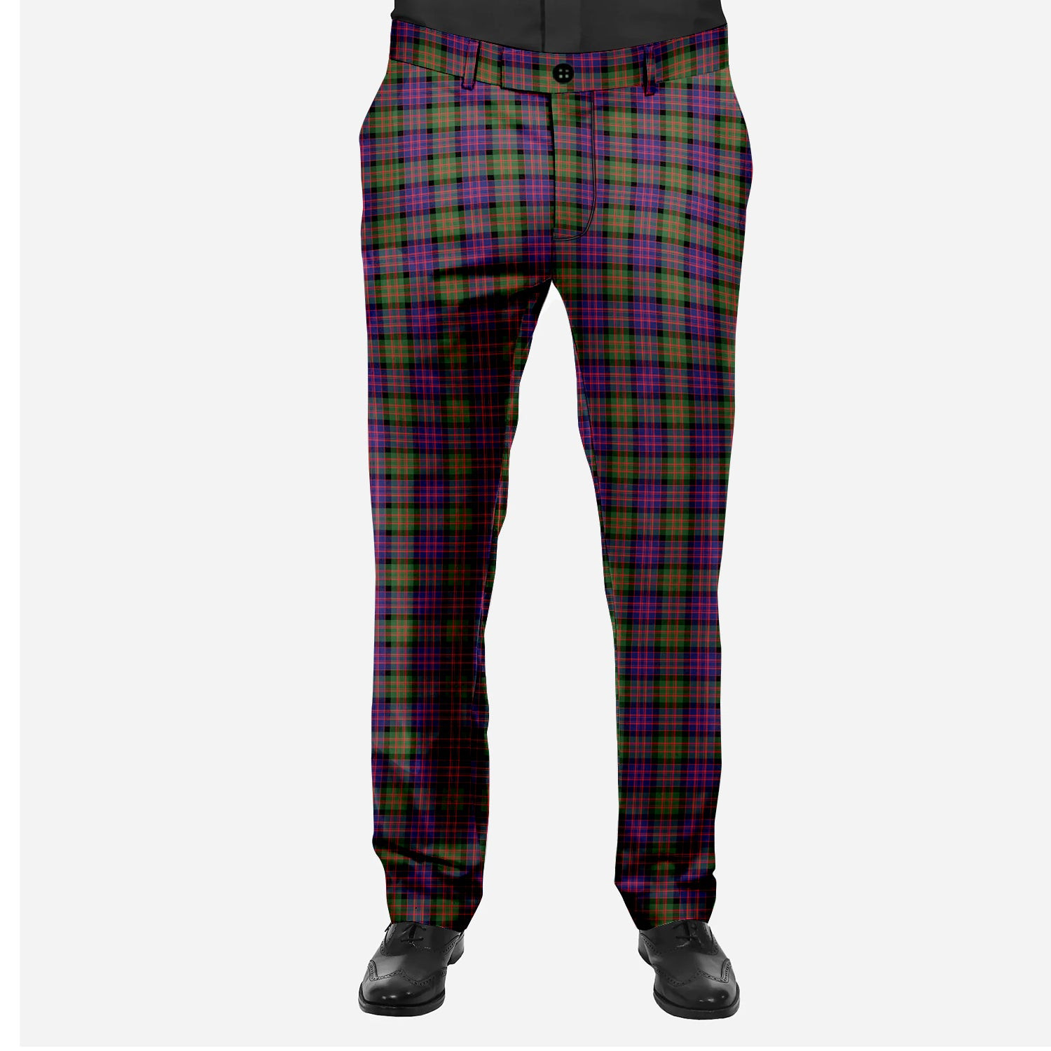 ScotsTee Shop Scottish Donald Modern Men's Tartan Trousers Plaid Trews - Regular Fit