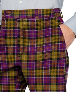 ScotsTee Shop Scottish Culloden Men's Tartan Trousers Plaid Trews - Regular Fit