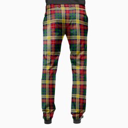 ScotsTee Shop Scottish Buchanan Men's Tartan Trousers Plaid Trews - Regular Fit