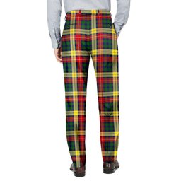 ScotsTee Shop Scottish Buchanan Men's Tartan Trousers Plaid Trews - Regular Fit