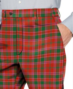 ScotsTee Shop Scottish Dalzell Ancient Men's Tartan Trousers Plaid Trews - Regular Fit