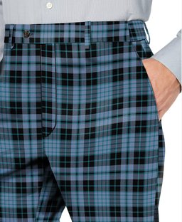 ScotsTee Shop Scottish Clark (Clergy) Ancient Clan Men's Tartan Trousers Plaid Trews - Regular Fit