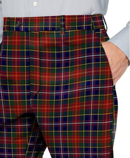 ScotsTee Shop Scottish Crosser Men's Tartan Trousers Plaid Trews - Regular Fit