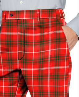 ScotsTee Shop Scottish Duke of Rothesay Modern Men's Tartan Trousers Plaid Trews - Regular Fit