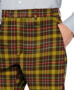 ScotsTee Shop Scottish Cree Men's Tartan Trousers Plaid Trews - Regular Fit