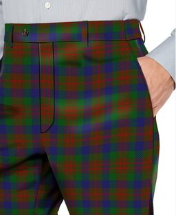 ScotsTee Shop Scottish Dogwood Men's Tartan Trousers Plaid Trews - Regular Fit