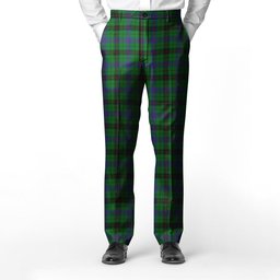ScotsTee Shop Scottish Davidson Men's Tartan Trousers Plaid Trews - Regular Fit