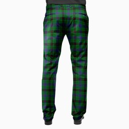 ScotsTee Shop Scottish Davidson Men's Tartan Trousers Plaid Trews - Regular Fit