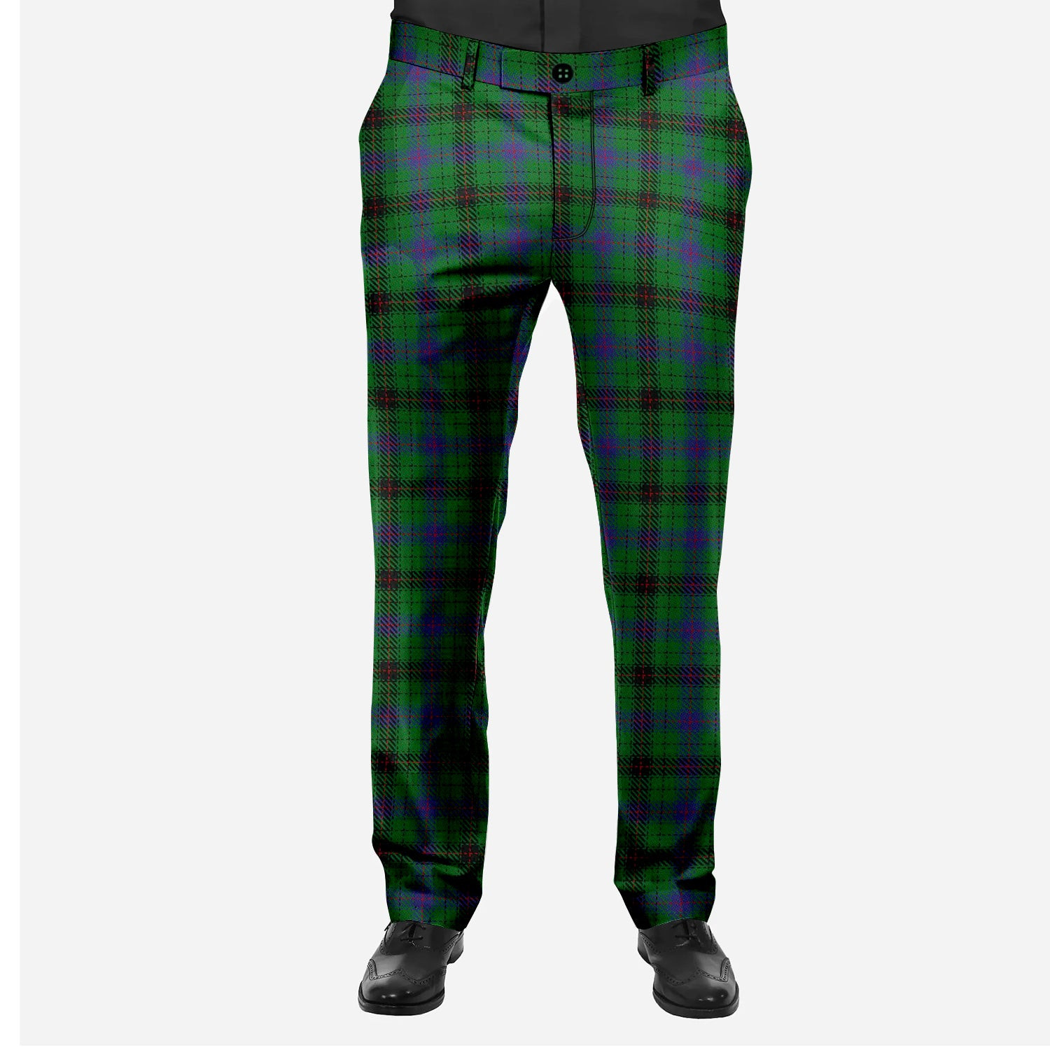 ScotsTee Shop Scottish Davidson Men's Tartan Trousers Plaid Trews - Regular Fit