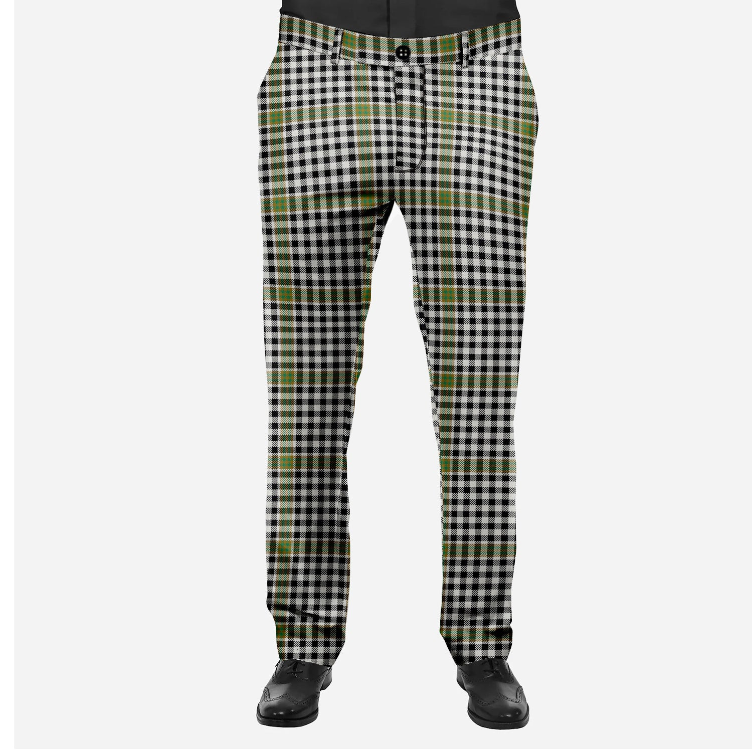 ScotsTee Shop Scottish Burns Check Ancient Men's Tartan Trousers Plaid Trews - Regular Fit