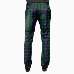 ScotsTee Shop Scottish Campbell of Cawdor Men's Tartan Trousers Plaid Trews - Regular Fit