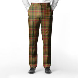 ScotsTee Shop Scottish Drummond of Strathallan Men's Tartan Trousers Plaid Trews - Regular Fit