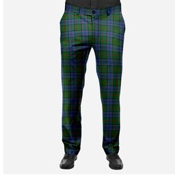 ScotsTee Shop Scottish Colquhoun Men's Tartan Trousers Plaid Trews - Regular Fit