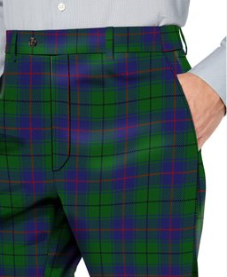 ScotsTee Shop Scottish Davidson Half Men's Tartan Trousers Plaid Trews - Regular Fit
