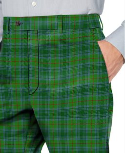 ScotsTee Shop Scottish Cranston Men's Tartan Trousers Plaid Trews - Regular Fit