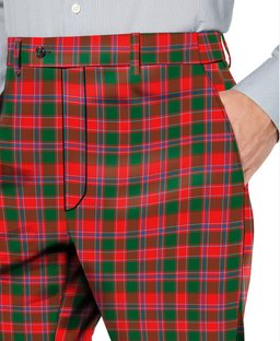 ScotsTee Shop Scottish Dalzell SC Men's Tartan Trousers Plaid Trews - Regular Fit