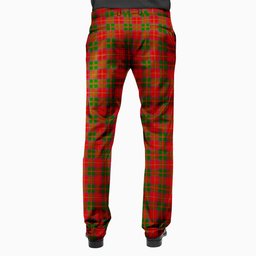 ScotsTee Shop Scottish Crief District Men's Tartan Trousers Plaid Trews - Regular Fit