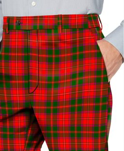 ScotsTee Shop Scottish Crief District Men's Tartan Trousers Plaid Trews - Regular Fit