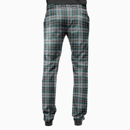 ScotsTee Shop Scottish Craig Modern Men's Tartan Trousers Plaid Trews - Regular Fit