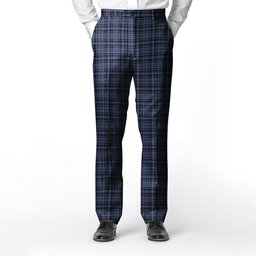 ScotsTee Shop Scottish Clark (Clergy) Modern Clan Men's Tartan Trousers Plaid Trews - Regular Fit