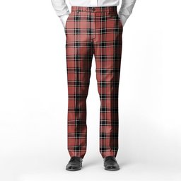 ScotsTee Shop Scottish Dunbar District Ancient Men's Tartan Trousers Plaid Trews - Regular Fit