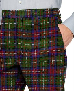 ScotsTee Shop Scottish Hargis Men's Tartan Trousers Plaid Trews - Regular Fit