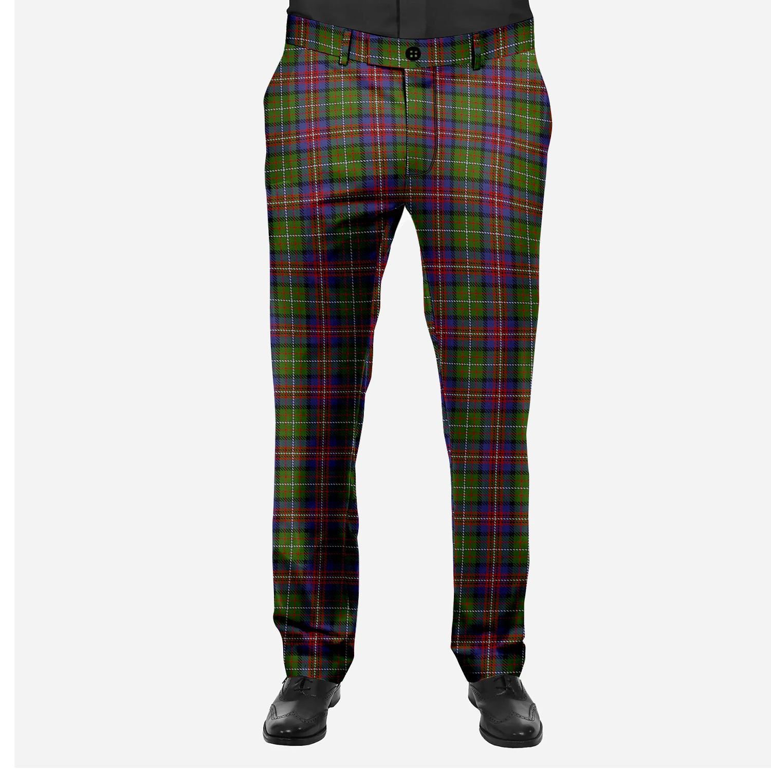 ScotsTee Shop Scottish Hargis Men's Tartan Trousers Plaid Trews - Regular Fit