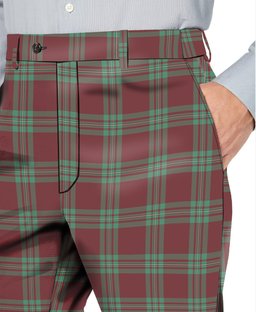 ScotsTee Shop Scottish Gregor Hunting Ancient Men's Tartan Trousers Plaid Trews - Regular Fit