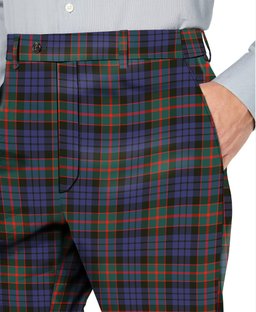 ScotsTee Shop Scottish Fletcher of Dunans SC Men's Tartan Trousers Plaid Trews - Regular Fit