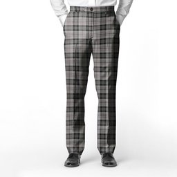 ScotsTee Shop Scottish Harris Men's Tartan Trousers Plaid Trews - Regular Fit