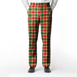 ScotsTee Shop Scottish Gibbs Men's Tartan Trousers Plaid Trews - Regular Fit