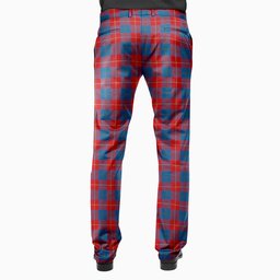 ScotsTee Shop Scottish Galloway Red Men's Tartan Trousers Plaid Trews - Regular Fit