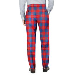 ScotsTee Shop Scottish Galloway Red Men's Tartan Trousers Plaid Trews - Regular Fit