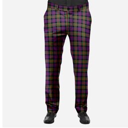 ScotsTee Shop Scottish Gillon Men's Tartan Trousers Plaid Trews - Regular Fit
