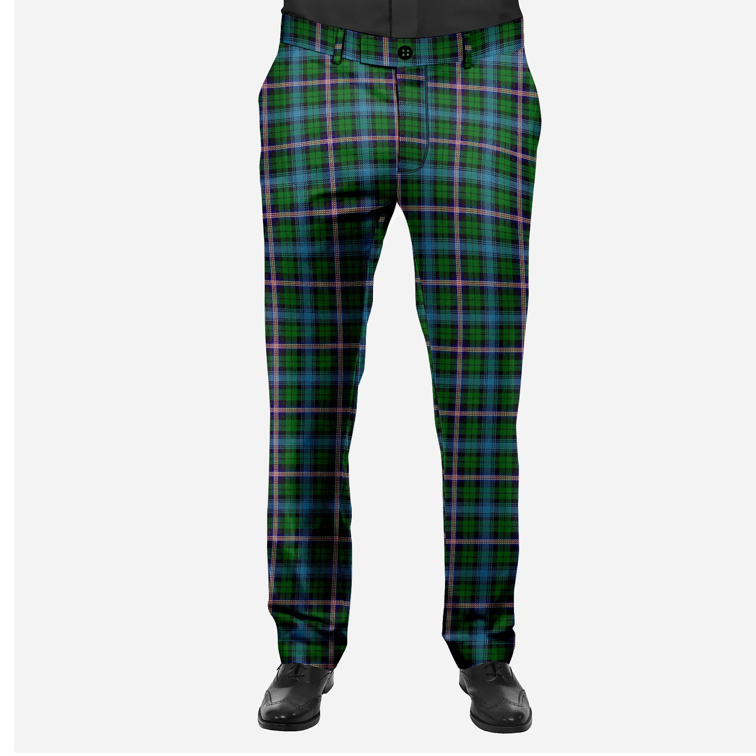 ScotsTee Shop Scottish Gemmell Men's Tartan Trousers Plaid Trews - Regular Fit