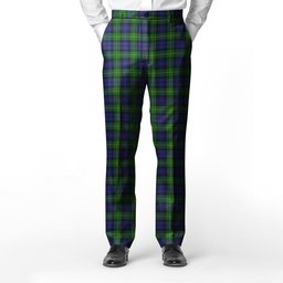 ScotsTee Shop Scottish Gordon Clan Men's Tartan Trousers Plaid Trews - Regular Fit
