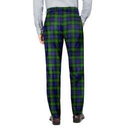 ScotsTee Shop Scottish Gordon Clan Men's Tartan Trousers Plaid Trews - Regular Fit