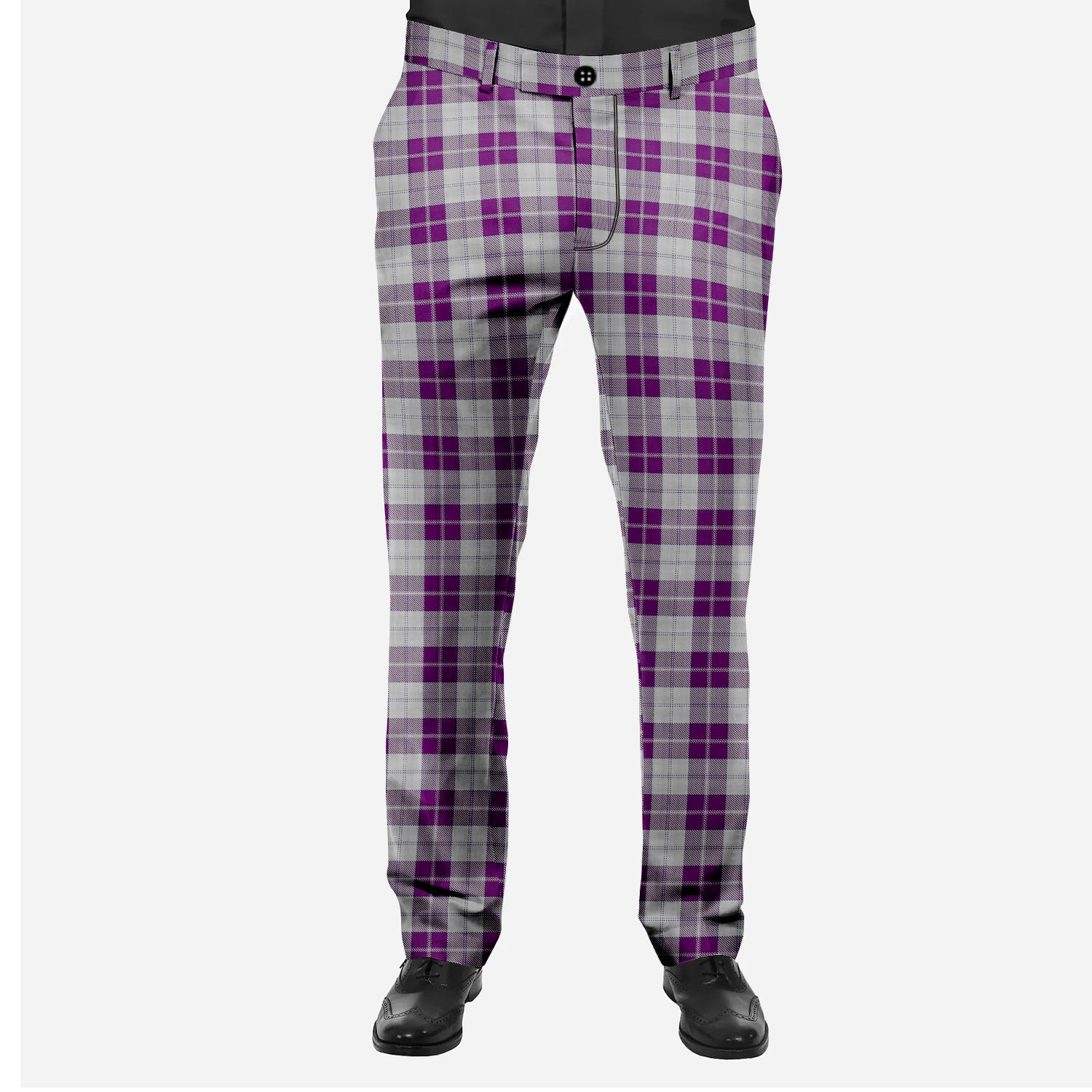 ScotsTee Shop Scottish Dunlop Dress Men's Tartan Trousers Plaid Trews - Regular Fit
